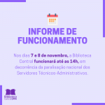 INFORME DE FUNCIONAMENTO – Paralisação